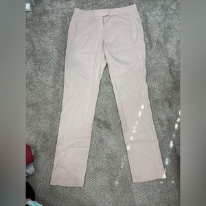 Theory Viscose Women’s Dress Pants Pale Pink Blush Pink Straight Leg 6